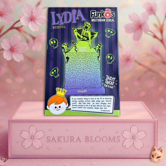 Funko's Beetlejuice Lydia Hot Topic Exclusive Breakfast Cereal Brand New Expired - Picture 7 of 8